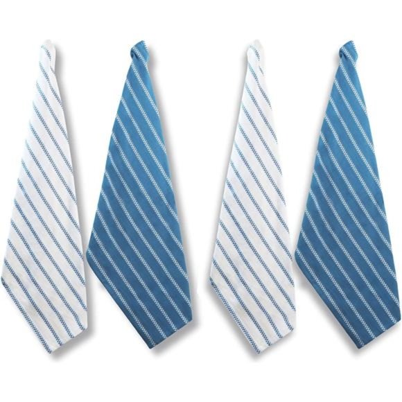 Kitchen Towels Set - Pack of 4 Cotton Dish Towels for Drying Dishes, 18”x 28” - Picture 6 of 7